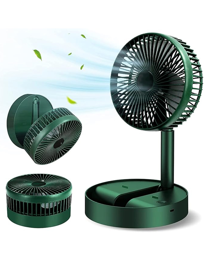 USB Portable Rechargeable Desk Fan 3 Speeds Wind